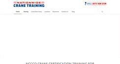Desktop Screenshot of nationwidecranetraining.com
