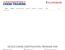 Tablet Screenshot of nationwidecranetraining.com